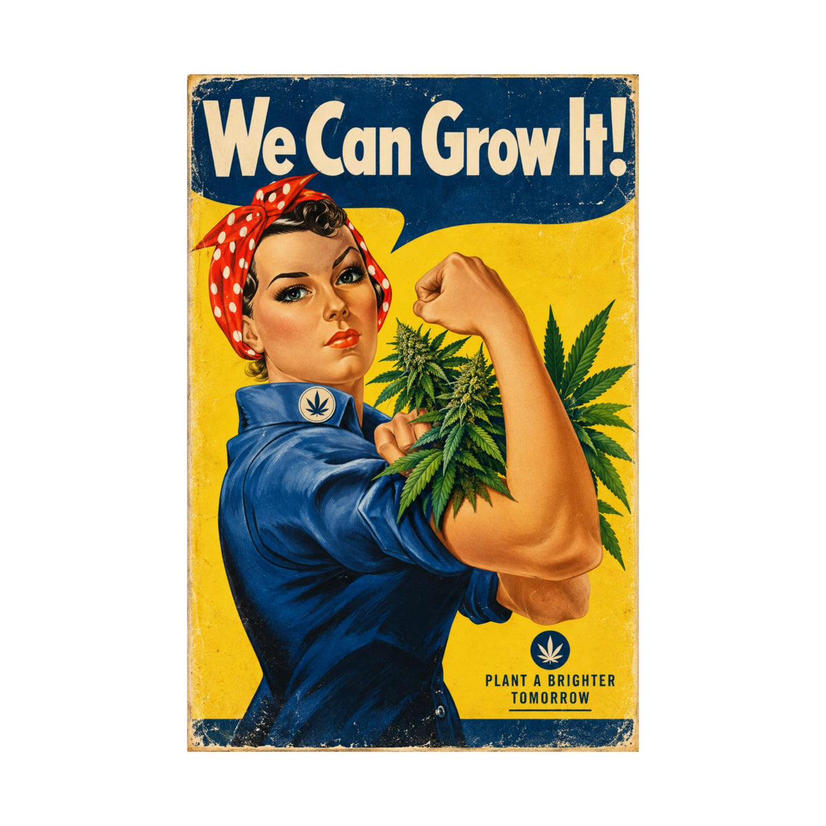 We Can Grow It Poster | Vintage Gardening & Plant Lover Wall Art