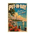 Put-in-Bay Ohio Vintage Travel Poster | Lake Erie Island Wall Art