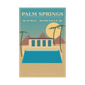 Palm Springs Vintage Travel Poster | Mid-Century California Wall Art